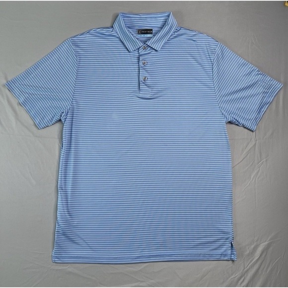 PGA Tour Airflux Golf Polo Shirt Mens‎ XLarge XL Blue Short Sleeve Performance - Picture 2 of 10